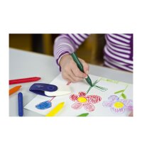 FABER-CASTELL Radierbare Kreiden JUMBO, 12er Kartonetui