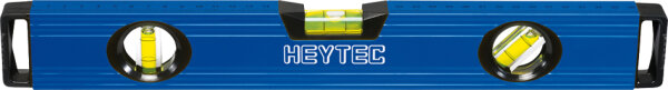 HEYTEC Niveau à bulle, standard, 3 fioles, longueur: 400 mm