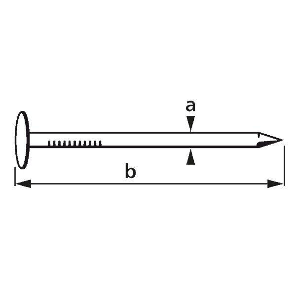 suki. Dachpappstift 2,0 x 16 mm, 400 g, verzinkt