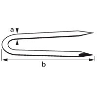 suki. Drahtkrampe 2,0 x 20 mm, Stahl verzinkt, 400 g