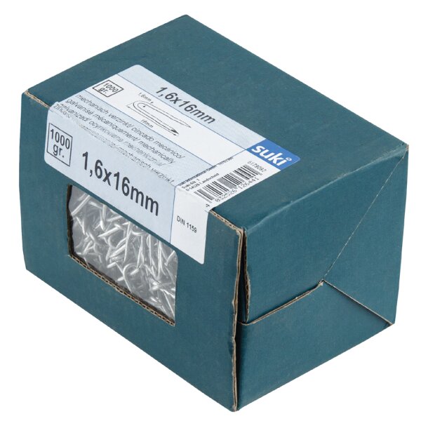 suki. Drahtkrampe 2,5 x 25 mm, Stahl verzinkt, 400 g