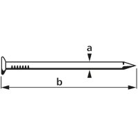 suki. Drahtstift, Senkkopf, 2,8 x 65 mm, blank, 400 g