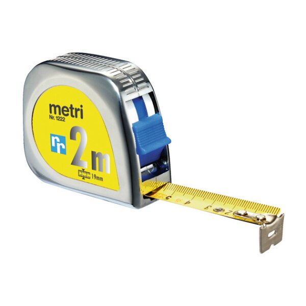 RIEFFEL SWITZERLAND Mètre enroulable 2m A10104 chrome