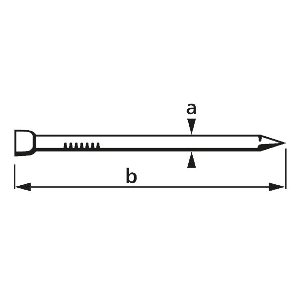 suki. Drahtstift, Stauchkopf, 1,6 x 30 mm, blank, 400 g