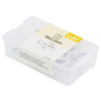 suki. Schraubhaken, gerade, 40 x 3,0 mm, verzinkt, 25...