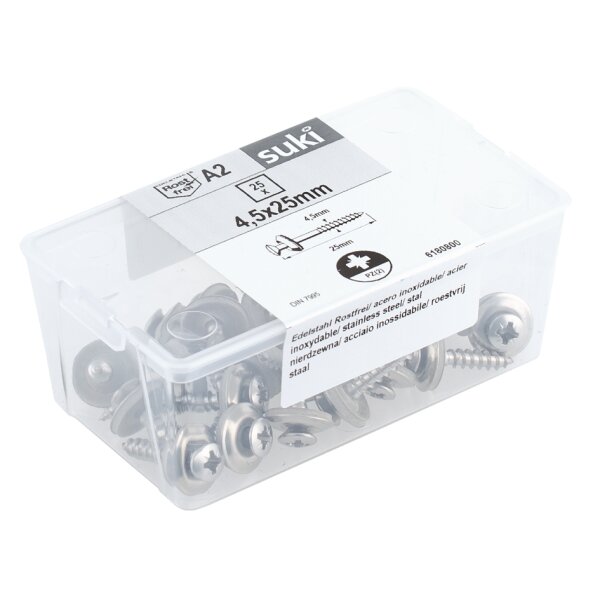 suki. Spenglerschraube 4,5x25 mm, PZ2, 25 Stück