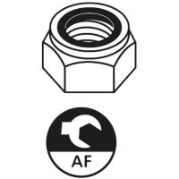 suki. Sicherungsmutter, M6 , PH2, mit Nylonring, 200 Stück