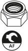 suki. Contre écrou, M8 , PH2, avec anneau en plastique,