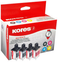 Kores Multi-Pack encre G1525KIT remplace brother LC-123BK/