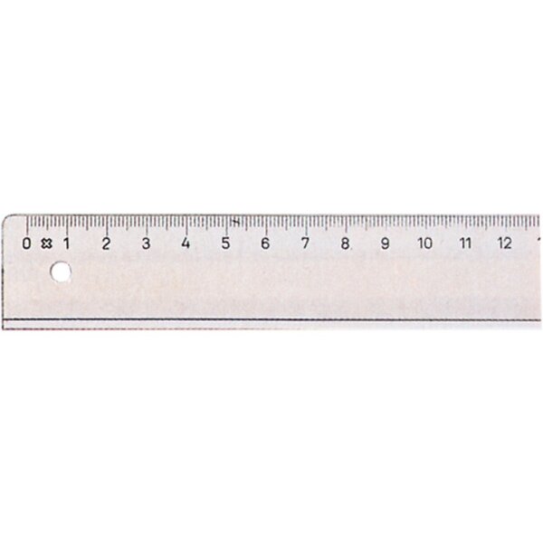 LINEX Schullineal transparent 30cm 1030M mit Tuschkante und Facette