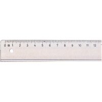 LINEX Schullineal transparent 30cm 1030M mit Tuschkante...