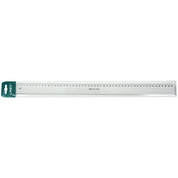 LINEX Règle p. lécole transp. 50cm 1050M avec biseau et facette