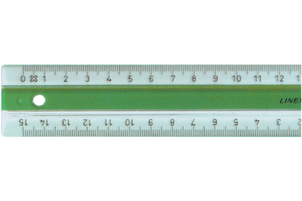 LINEX Règle super 30cm 87400L vert/transp.