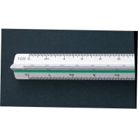 LINEX Dreikantmassstab 30cm 94700L weiss/farbig