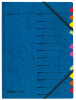 herlitz Trieur, A4, carton, 12 compartiments, bleu