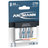 ANSMANN Pile rechargeable NiMH Premium, Mignon AA, 2.700 mAh