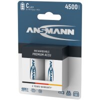 ANSMANN Pile rechargeable NiMH max E, Baby (C), 4.500 mAh