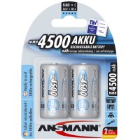 ANSMANN Pile rechargeable NiMH max E, Baby (C), 4.500 mAh