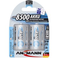 ANSMANN Pile rechargeable NiMH maxE, Mono (D), 8.500 mAh
