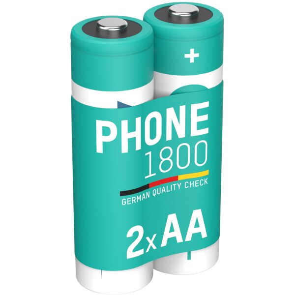 ANSMANN Dect NiMH Akku, Mignon AA, 800 mAh, 2er Blister