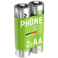 ANSMANN Pile Dect NiMH, Mignon AA, 800 mAh, blister de 2