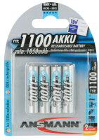 ANSMANN Pile rechargeable NiMH Premium, Micro AAA, 1.100 mAh
