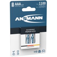 ANSMANN Pile rechargeable NiMH Premium, Micro AAA, 1.100 mAh