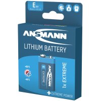 ANSMANN EXTREME LITHIUM E-bloc 9V (6AM6), 10,8V, 600 mAh