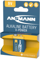 ANSMANN Pile alcaline X-Power, E-bloc 9V