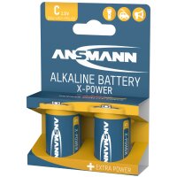 ANSMANN Pile alcaline X-Power, Baby C, présentoir...