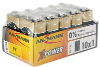 ANSMANN pile alcaline X-Power, 9V bloc E,...