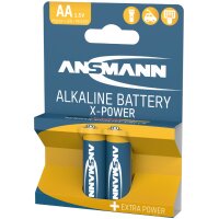 ANSMANN Pile alcaline X-Power, Mignon AA, blister de 2