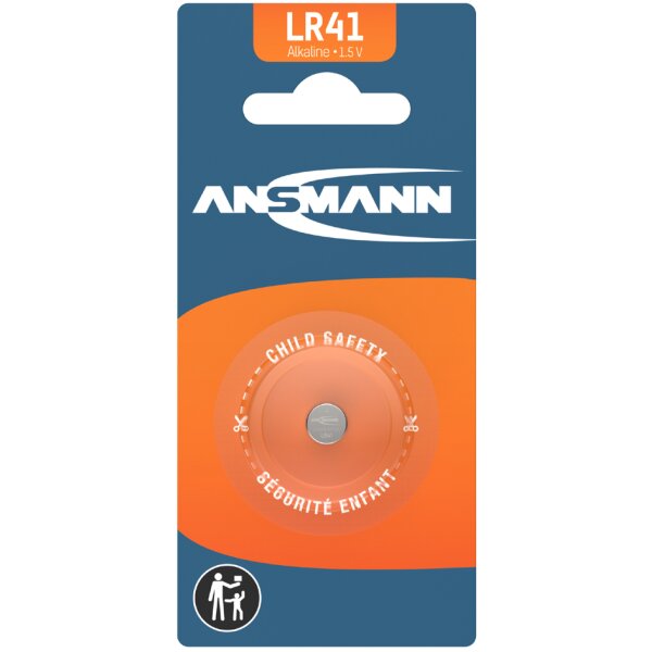 ANSMANN Alkaline Knopfzelle "LR41", 1,5 Volt (AG3)