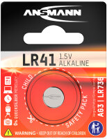 ANSMANN Pile bouton alcaline LR41, 1,5 Volt (AG3)
