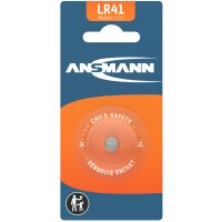 ANSMANN Pile bouton alcaline LR41, 1,5 Volt (AG3)