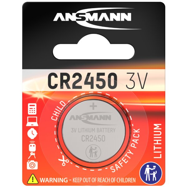 ANSMANN Pile bouton au lithium CR1620, 3,0 Volt, blister