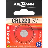 ANSMANN Pile bouton au lithium CR1620, 3,0 Volt, blister