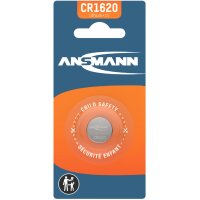 ANSMANN Pile bouton au lithium CR1620, 3,0 Volt, blister