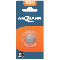 ANSMANN Lithium Knopfzelle "CR2025", 3,0 Volt,...
