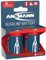 ANSMANN Alkaline Batterie "RED", Mono D, 2er...