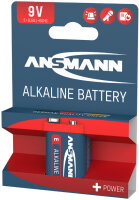 ANSMANN Alkaline "RED" Batterie, 9V E-Block