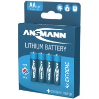 ANSMANN Pile EXTREME LITHIUM, Mignon AA, blister de 4
