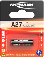ANSMANN Pile alcaline A27, 12 Volt, blister de 1
