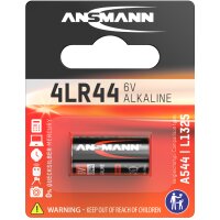 ANSMANN Pile alcaline 4LR44, 6 Volt, blister de 1
