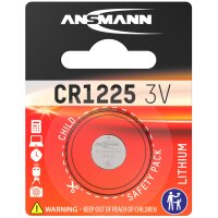 ANSMANN Lithium Knopfzelle CR1225, 3 Volt, 1er Blister