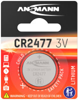ANSMANN Lithium Knopfzelle CR2477, 3 Volt, 1er Blister