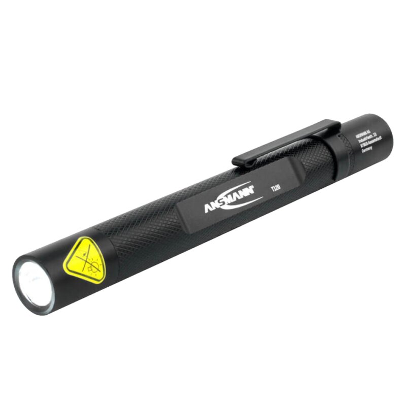 ANSMANN LED Taschenlampe T300F, 320 Lumen, Stufenlos Fokussierbar – Robust, Dimmbar, Mit USB-Aufladung