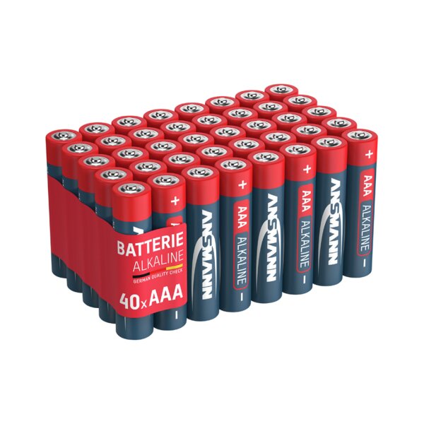 ANSMANN Alkaline Batterie, Micro AAA, 40er Pack