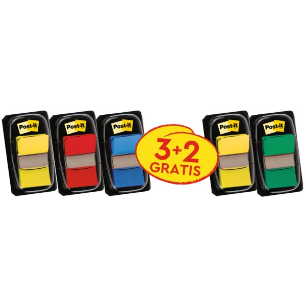 Post-it Marque-page Index Standard, 25,4 x 43,2 mm, 8+2