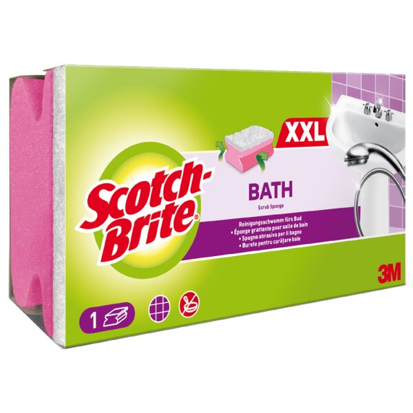 Scotch-Brite Reinigungsschwamm Soft, Farbe: rosa weiss